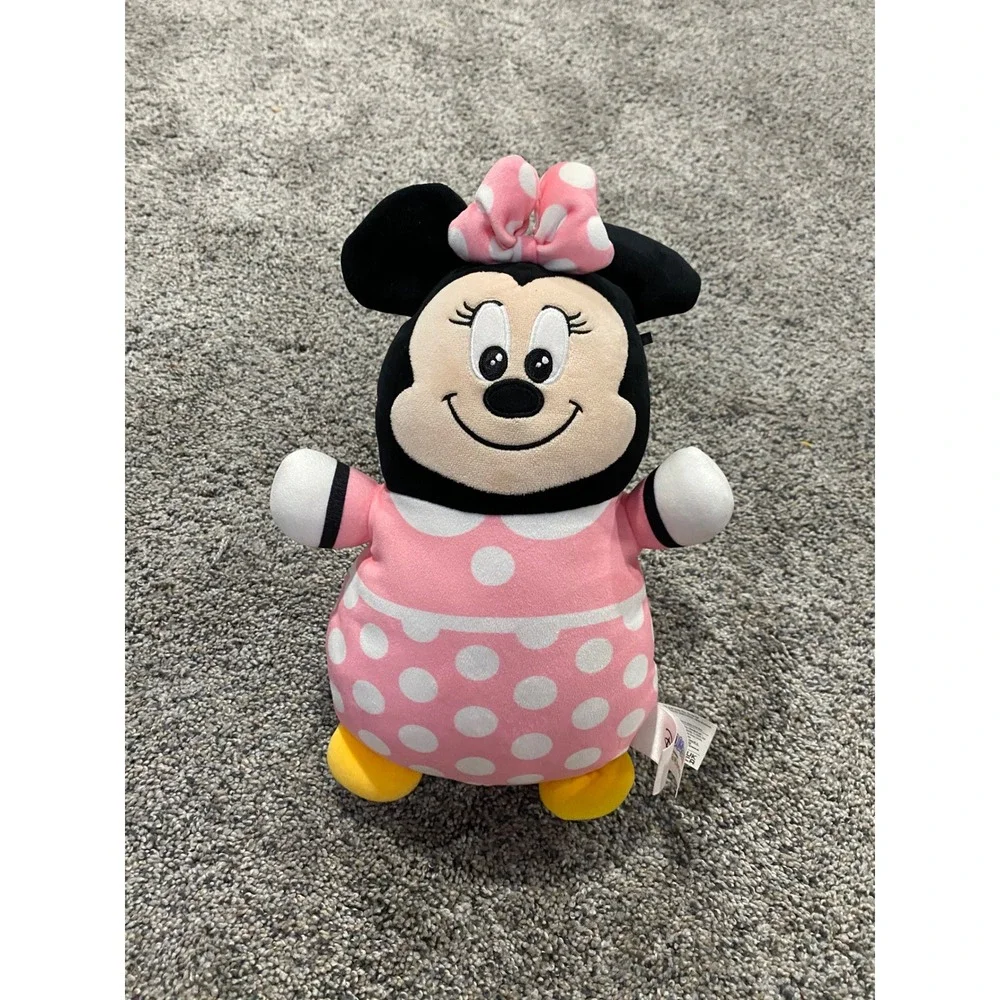Disney Minnie Mouse HugMees Squishmallows Pink Polka Dot Plush Toy 10 Inch